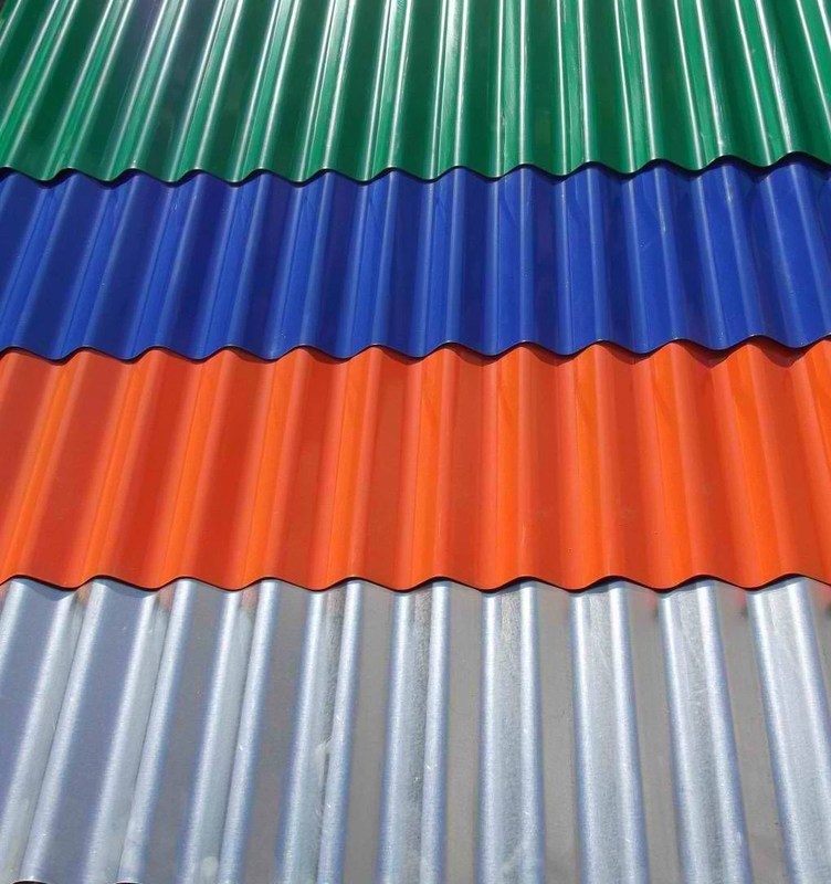 Cold Rolled Galvanized Steel Roofing Sheet Prepainted Color Coated Corrugated 600mm